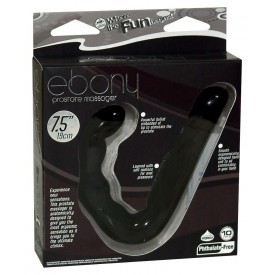 Чёрный стимулятор простаты Ebony Prostate Massager